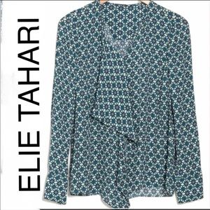 Tahari Pernilla Geometric Print Shirt